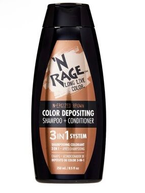 3-in-1 Color Depositing Shampoo + Conditioner - Brown